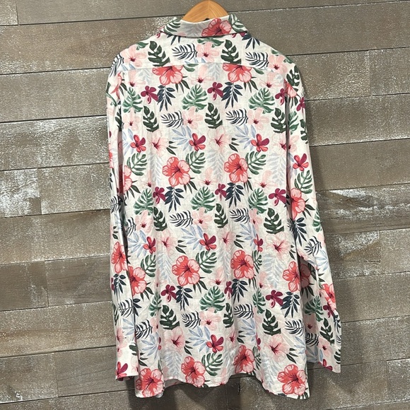 CREMIEUX 100% Linen Tropical Button down size XL - Picture 8 of 8